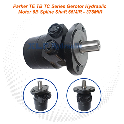 Parker TE TB TC Series Gerotor Hydraulic Motor - 6B Spline Shaft 65-375MlR LSHT